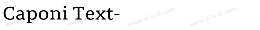 Caponi Text字体转换